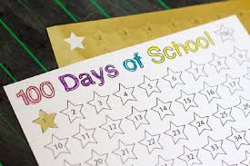 100 Days Of School Countdown Chart Kids Craft