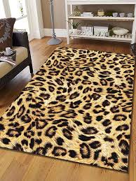 1pc leopard pattern rug modern fabric