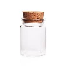Glass Bottle With Cork Stopper