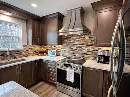 brown kitchen cabinet ideas image