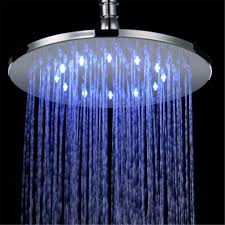 Supersonic Heuer Rain Fixed Shower Head With Temperature Based Led Lights Technologies Wayfair