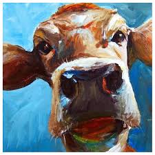 China Cow Rhinestone Art Painting