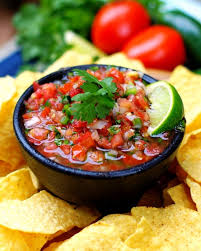 fresh salsa with cilantro lime