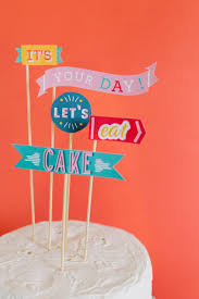 printable cake topper for birthdays and