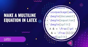 How To Make A Multiline Equation In Latex