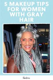 5 makeup tips for women with gray hair
