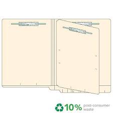 End Tab File Folders With Dividers And Fasteners