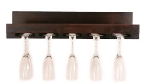 Solid Wood Wine Glass Stemware Rack