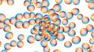 Moving Bubbles Animation Seamless White Motion Background