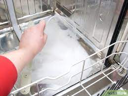remove dish soap from a dishwasher