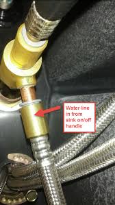 Also, avoid lying directly underneath when removing the old sink, as small parts may fall down during the process. How Do I Remove Kitchen Sink Sprayer Hose Home Improvement Stack Exchange