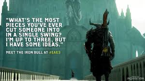 Meet Dragon Age: Inquisition&#39;s Creative Killer The Iron Bull ... via Relatably.com