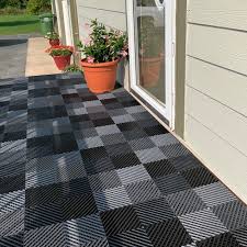 interlocking perforated garage floor tiles