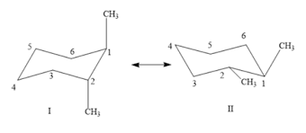 draw trans 1 2 dimethylcyclohexane in