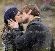 Romantic Couple Kissing Caps Hugs Love ...