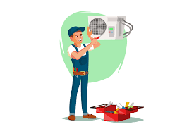 air conditioner repair service vector