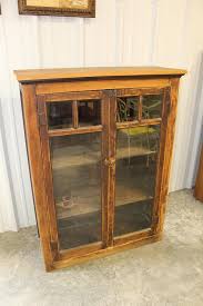 wood storage cabinets with glass doors