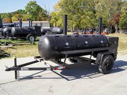 bbq smoker 300 gallon trailer pull behind with wood cage
