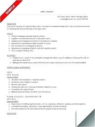 Good Paralegal Resume Samples And Cover Letter Paralegal Resume