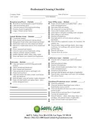 office cleaning checklist green clean