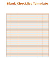Blank Checklist Template 36 Free Psd Vector Eps Ai Word Format
