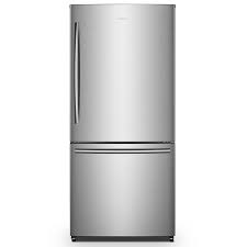 However, cleaning stainless steel is pretty much impossible. Hisense 17 1 Cu Ft Counter Depth Bottom Freezer Refrigerator Stainless Steel Energy Star In The Bottom Freezer Refrigerators Department At Lowes Com