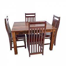 Wood dining chairs just make sense. Alfam Wooden Dining Table Set