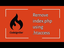 remove index php from codeigniter using