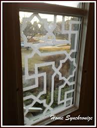 My Front Door Side Windows Etched With