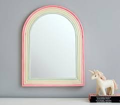 arched rainbow enamel wall mirror