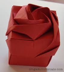origami rose box tutorial