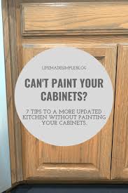 how to update wood cabinets no painting