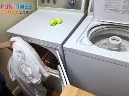to dry bed sheets in the dryer