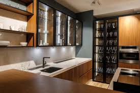 design gl fronted kitchen cabinets