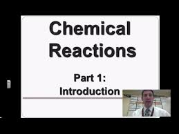Chemical Reactions 1 Introduction To