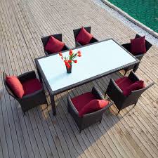 6 seater outdoor dining table set