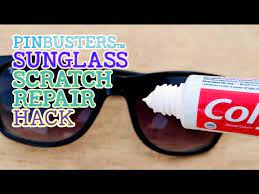 Repairing Sunglasses With Toothpaste
