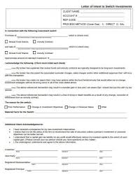 letter of intent investment templates