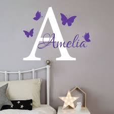 Personalised Baby Wall Sticker Girl