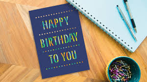 a birthday card for your boss