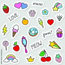 cute stickers doodle ilration