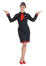 Working the Skies Womens Flight Attendant Costume