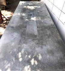 Concrete Patio Table With Built In