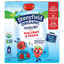 stonyfield organic yogurt pouches