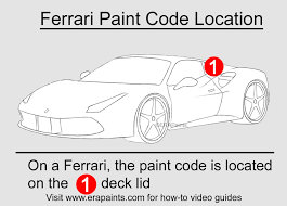 how to find your ferrari paint code