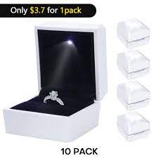 led white enement ring box luxury