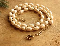 freshwater pearl necklace gold plated