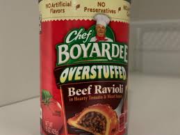 overstuffed beef ravioli in hearty