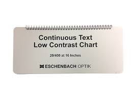 Continuous Text Low Contrast Chart