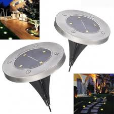 2pc Solar Powered 4leds Solar Light